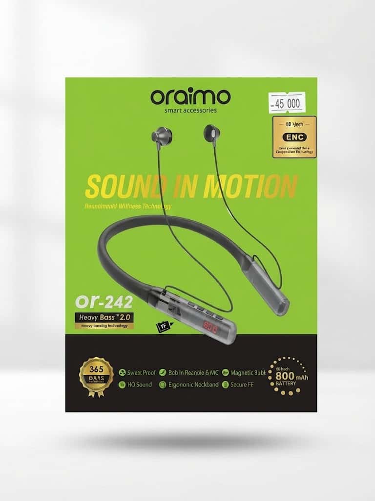 Oraimo OR‑242 Écouteurs Sans Fil Tour de Cou