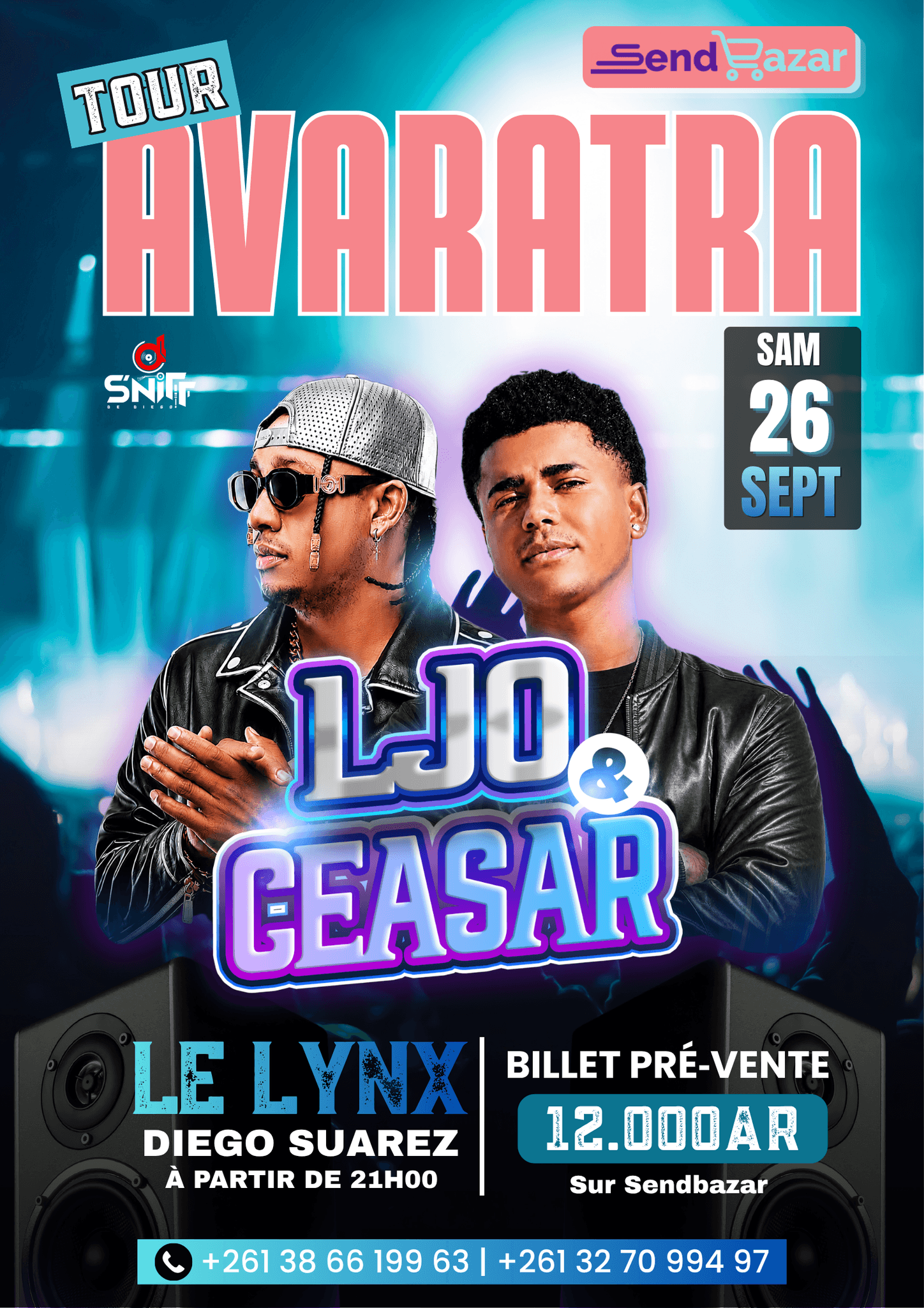 AVARATRA TOUR avec LJO & CEASAR en Live à Diego-Suarez