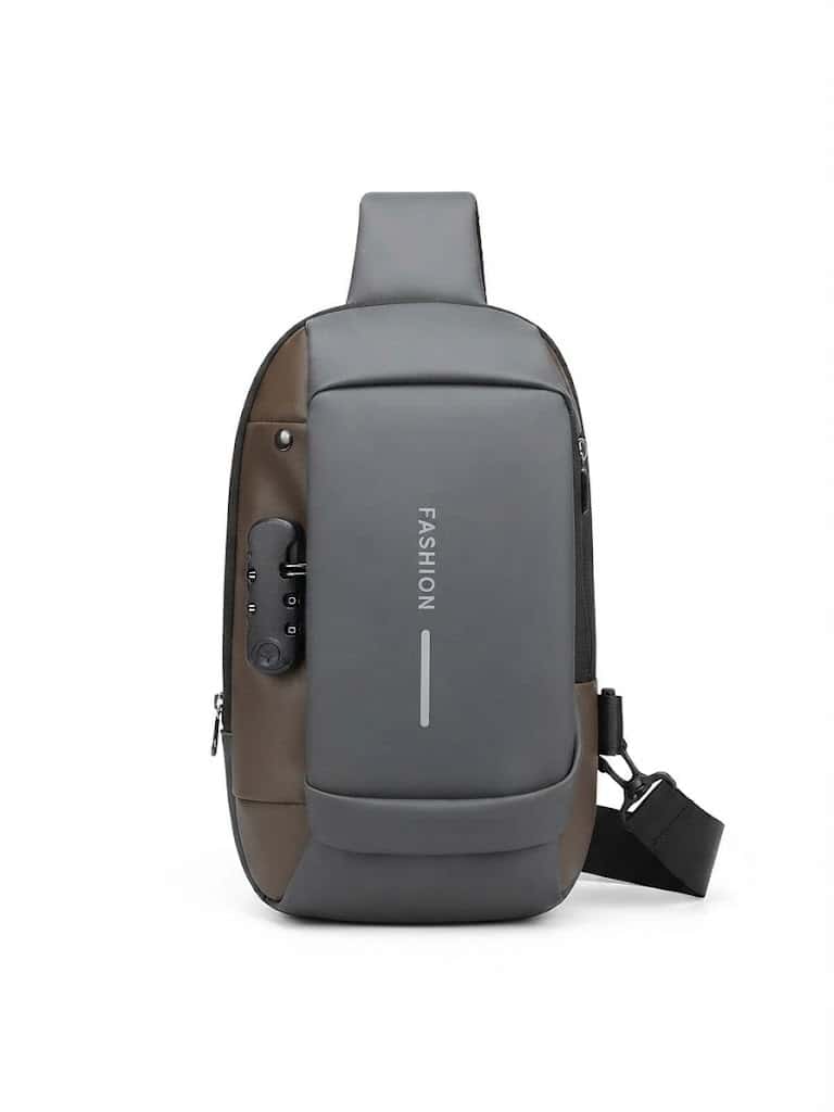 Sac à Dos bandoulière Sling Moderne Sécurité & Charge USB
