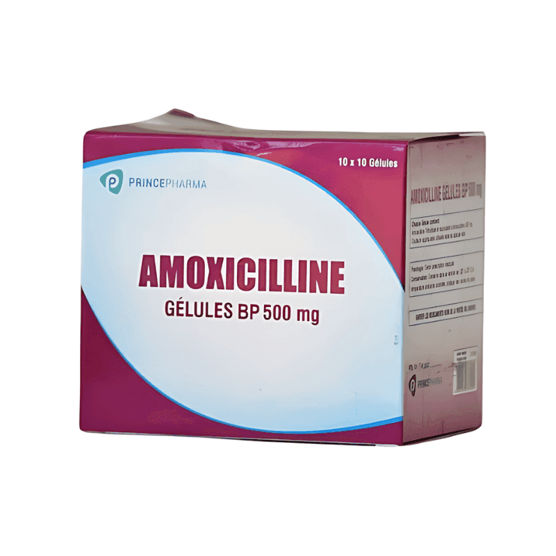 AMOXICILLINE 500mg/62,5mg CP/10 ROSE lot de 2
