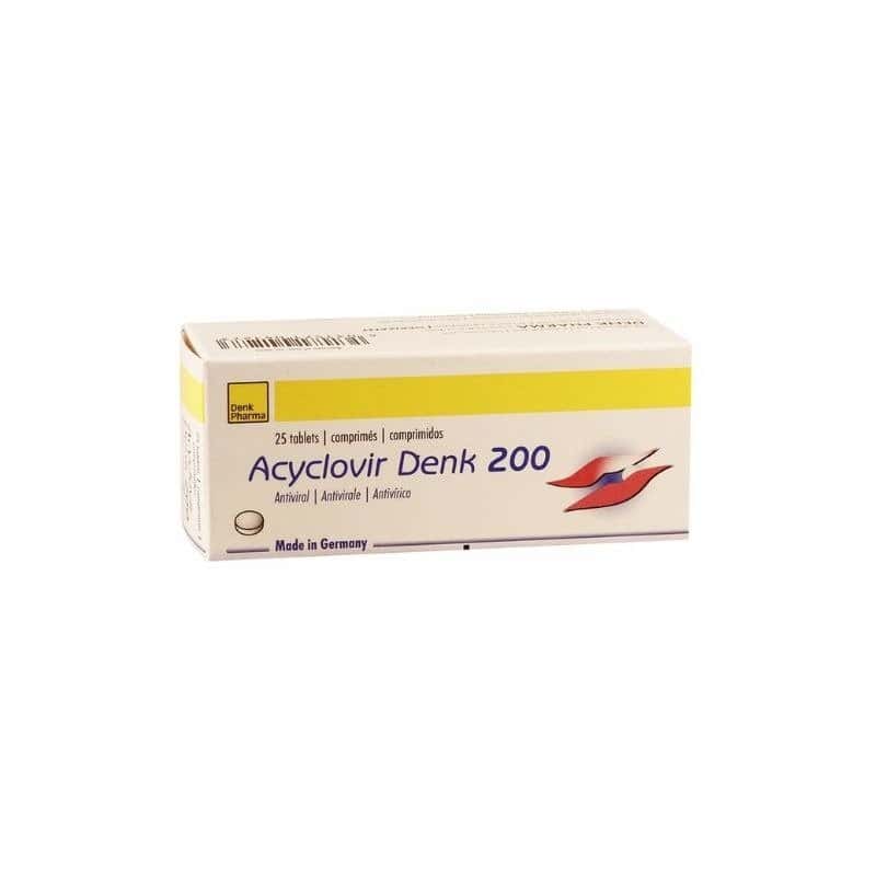 Acyclovir-Denk 200mg - Boîte de 25 Comprimés