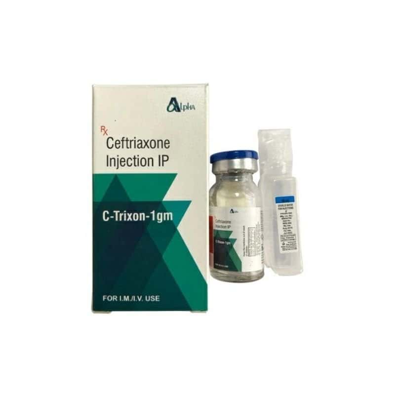 Ceftriaxone 1 g Injection + Eppi 10 ml B/1