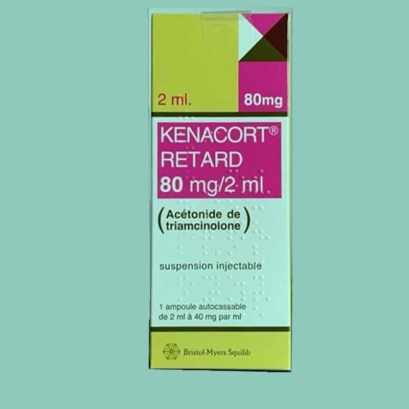 Kenacort Injection 80mg/2ml - Boîte de 1 ampoule