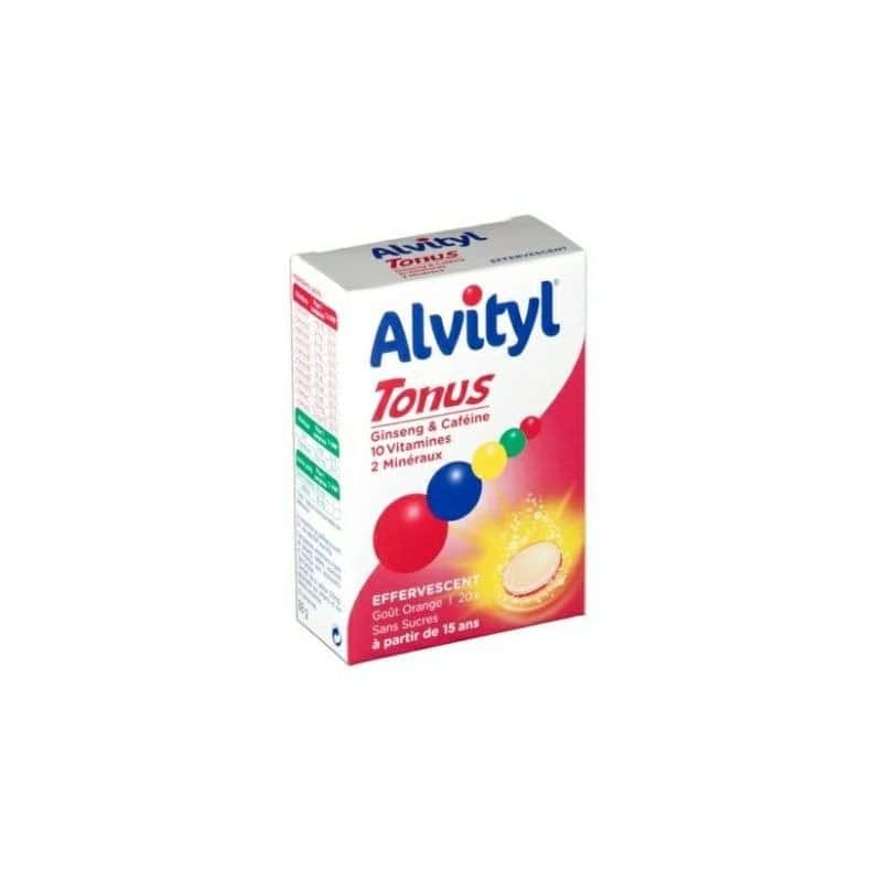 Alvityl Tonus 10 Vitamines / 2 Minéraux - Boîte de 20 Comprimés