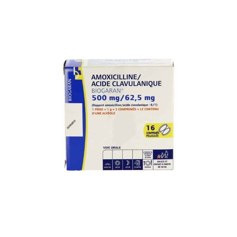 Amoxicilline et Acide Clavulanique - Boîte de 10 Comprimés