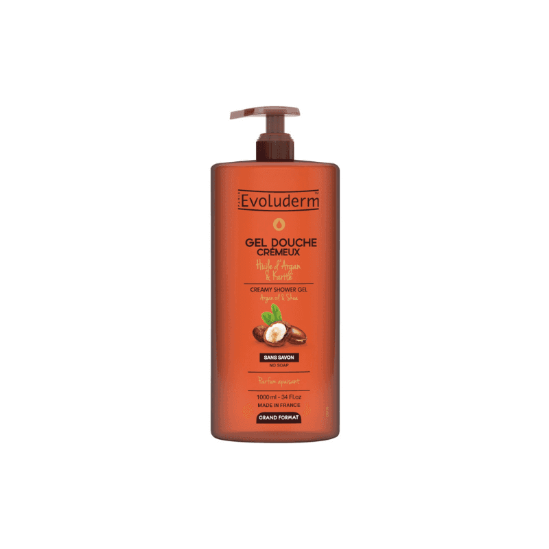 Évoluderm Gel Douche Argan & Karité 1000 ml